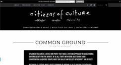 Desktop Screenshot of citizensofculture.com