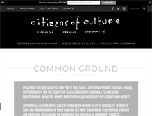 Tablet Screenshot of citizensofculture.com